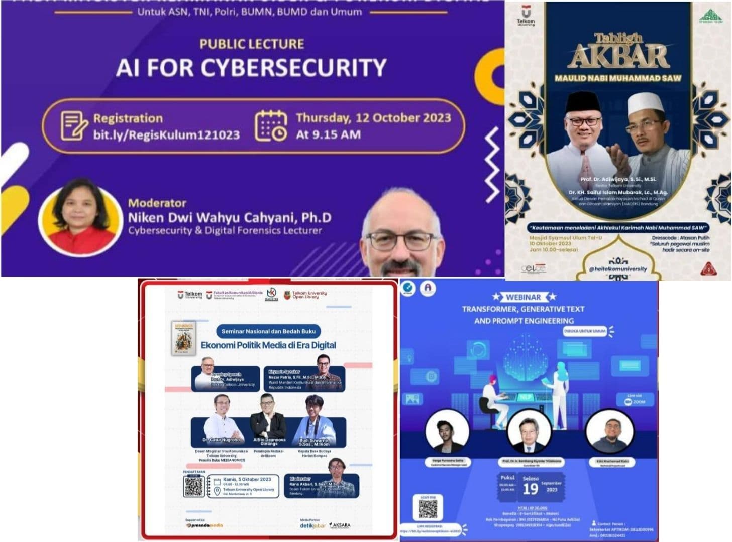 Telkom University Hosts Public Educational Events to Foster Knowledge Sharing